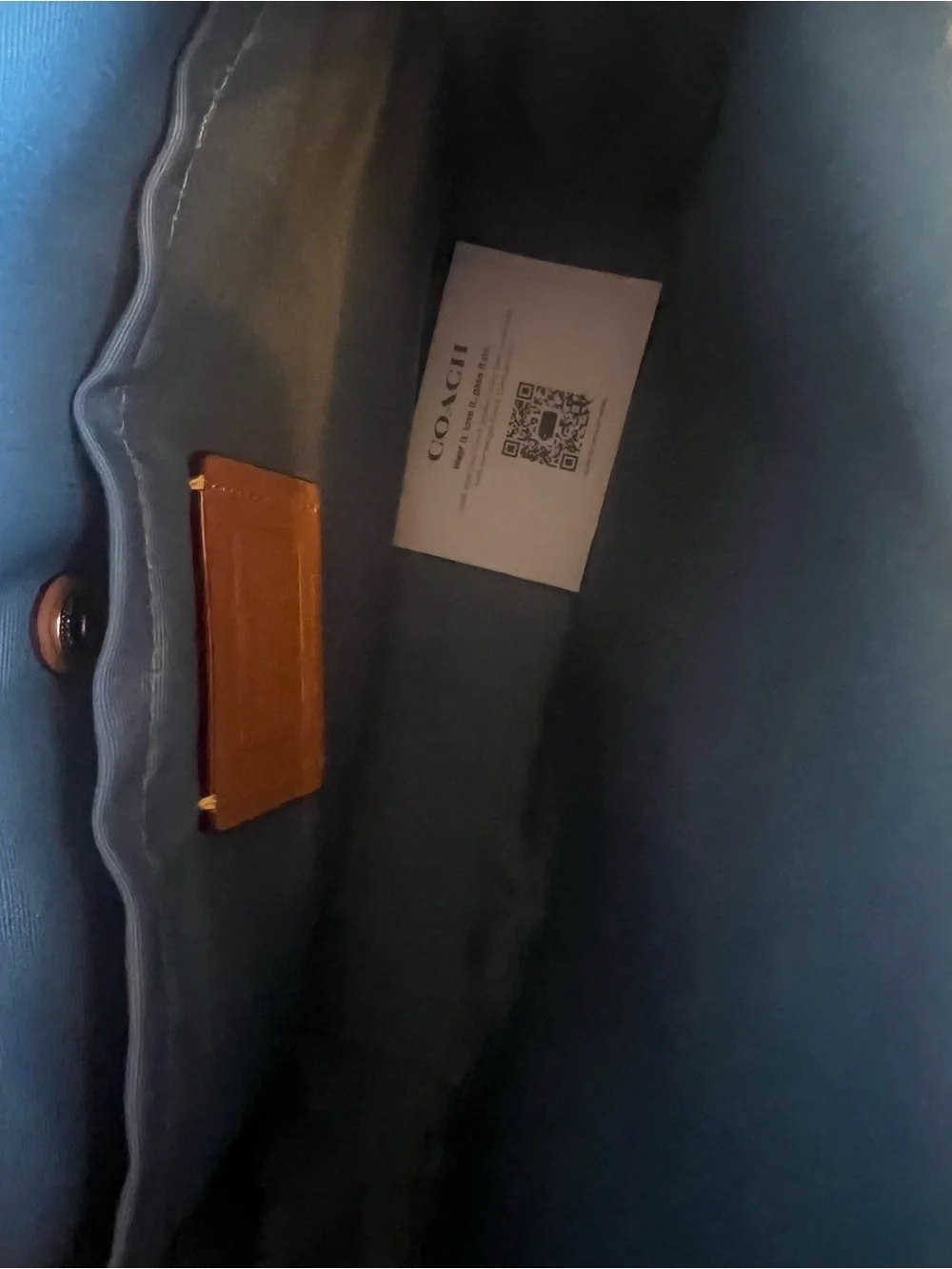 Coach Demin Camera Bag with small cherry charm (see photo) - Picture 5 of 5